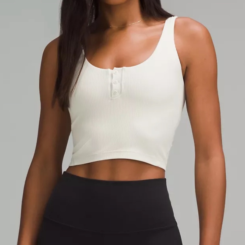 lululemon Align™ Ribbed Henley Tank Top Bone Size 6